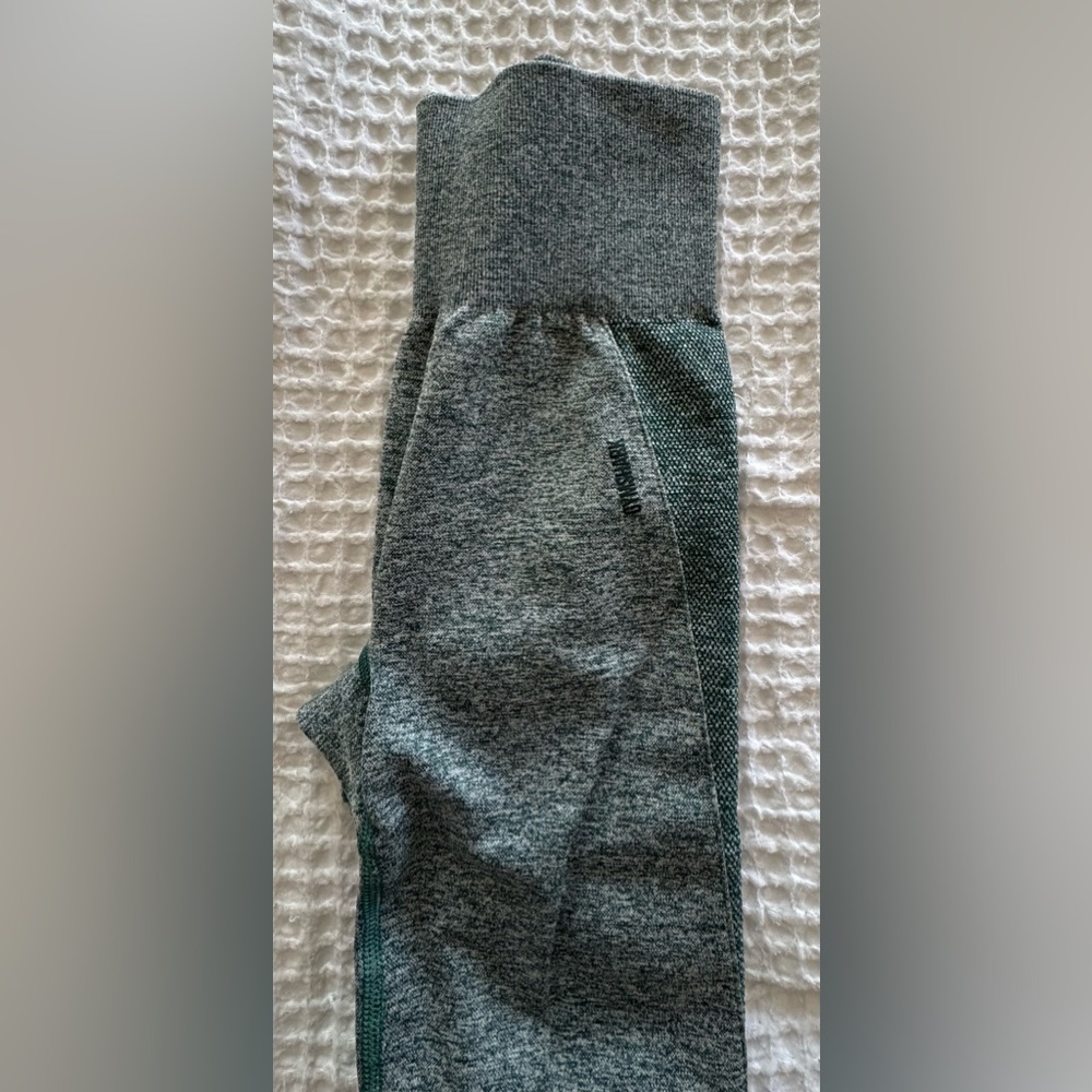Gymshark Gray and Green Leggings